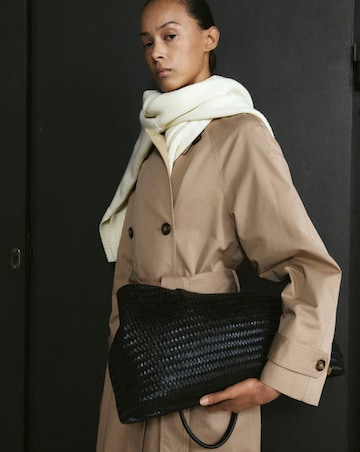 Mango Long Double Breasted Trench Coat