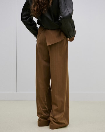 Mango Wide Leg Striped Trouser