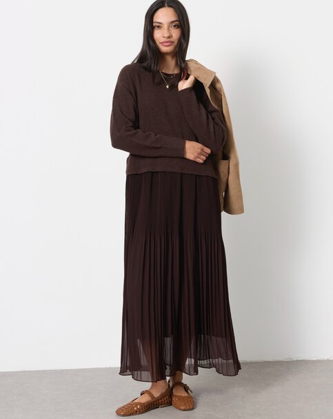 FatFace Sally Knit 2 in 1 Midi Dress