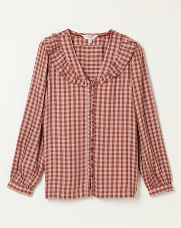 FatFace Alba Gingham Blouse