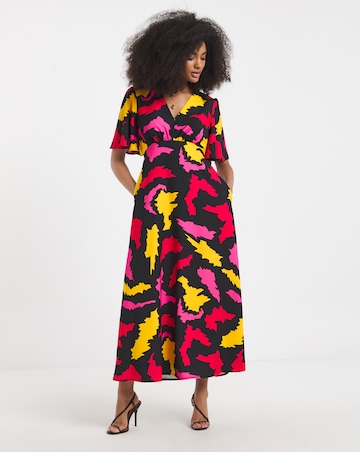 Twisted Wunder Maxi Satin Dress