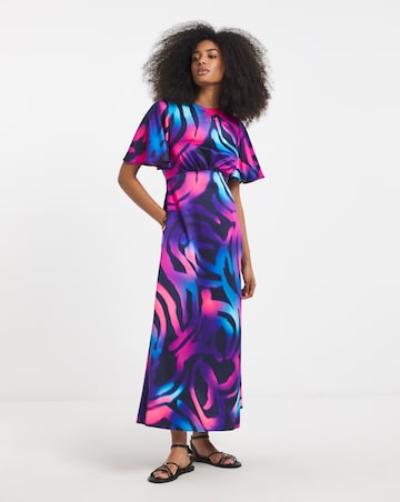 Twisted Wunder Maxi Satin Dress