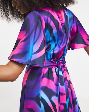 Twisted Wunder Maxi Satin Dress