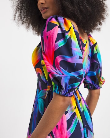 Twisted Wunder Midaxi Crepe Dress