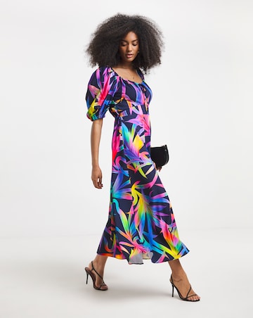 Twisted Wunder Midaxi Crepe Dress