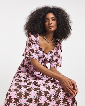 Twisted Wunder Maxi Chiffon Dress