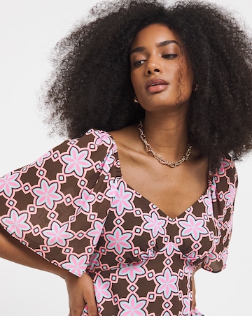 Twisted Wunder Maxi Chiffon Dress