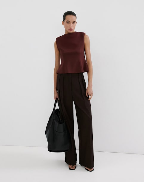Mango Cuqui Sleeveless Peplum Top