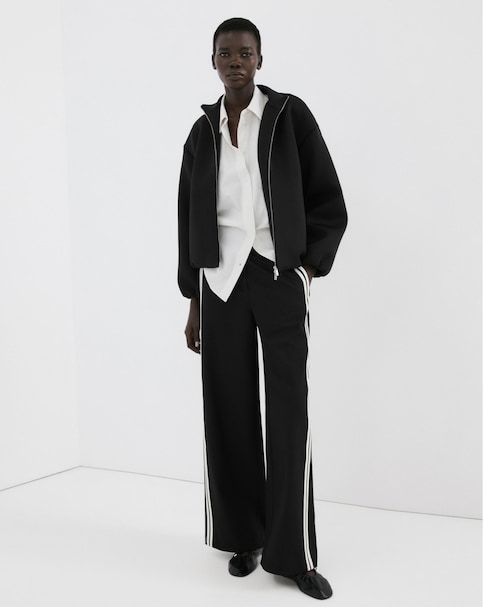 Mango Sophie Combined Striped Trousers