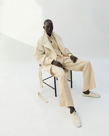 Mango Lino Straight Linen-Blend Trousers