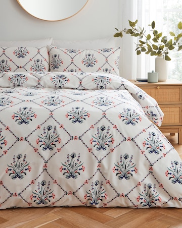 Evelyn Floral Tile Duevt Cover Set