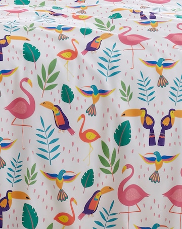 Fusion Tropic Flamingo Duvet Set