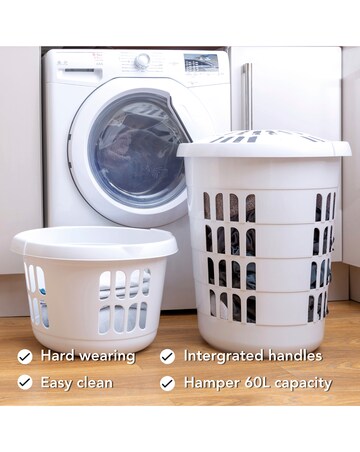 Wham Laundry Deluxe Round Laundry Bucket & Basket Set
