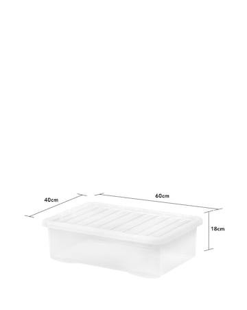 Wham Crystal Underbed 32L Box and Lid 5pk