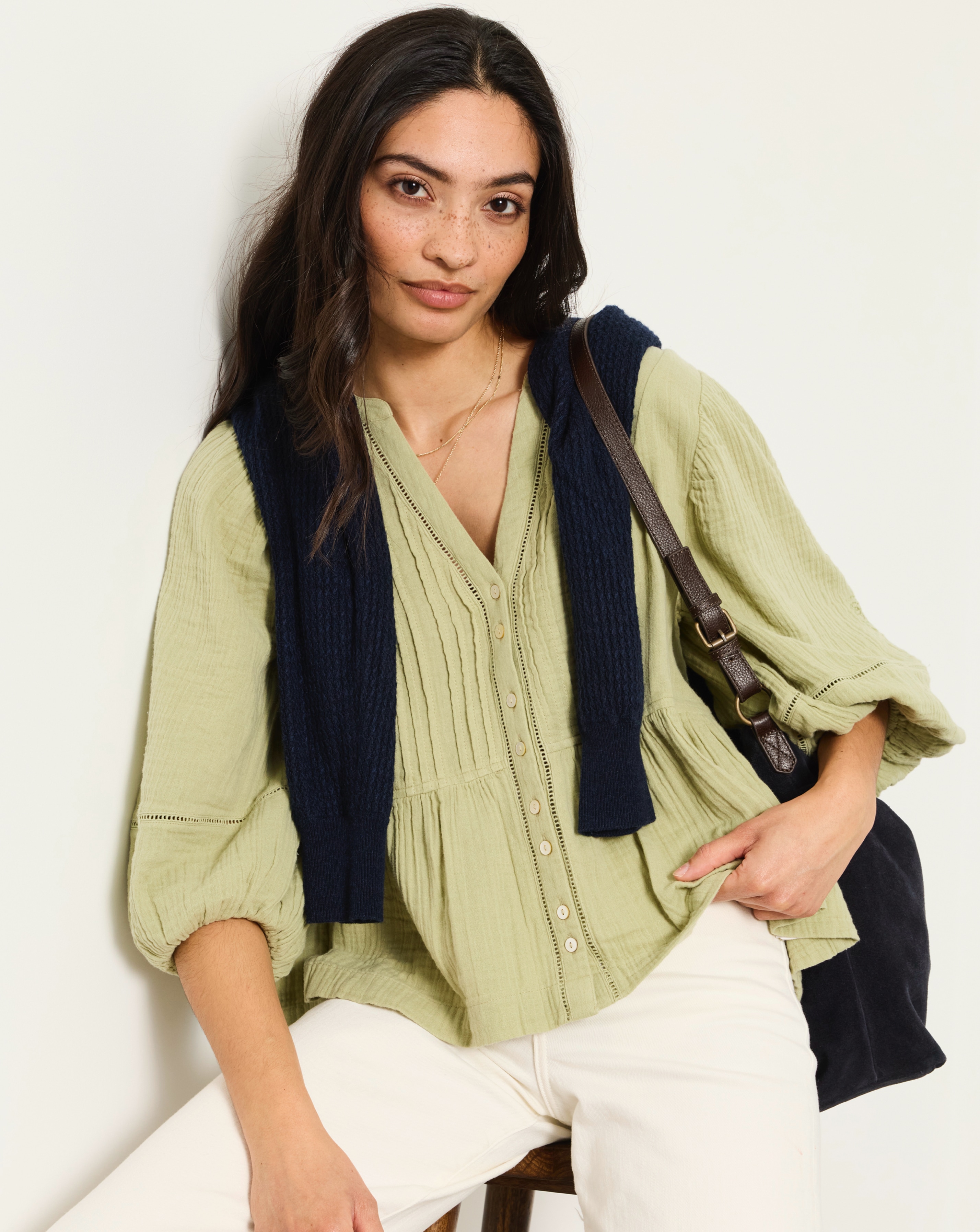 FatFace Rosalie Embroidered Blouse