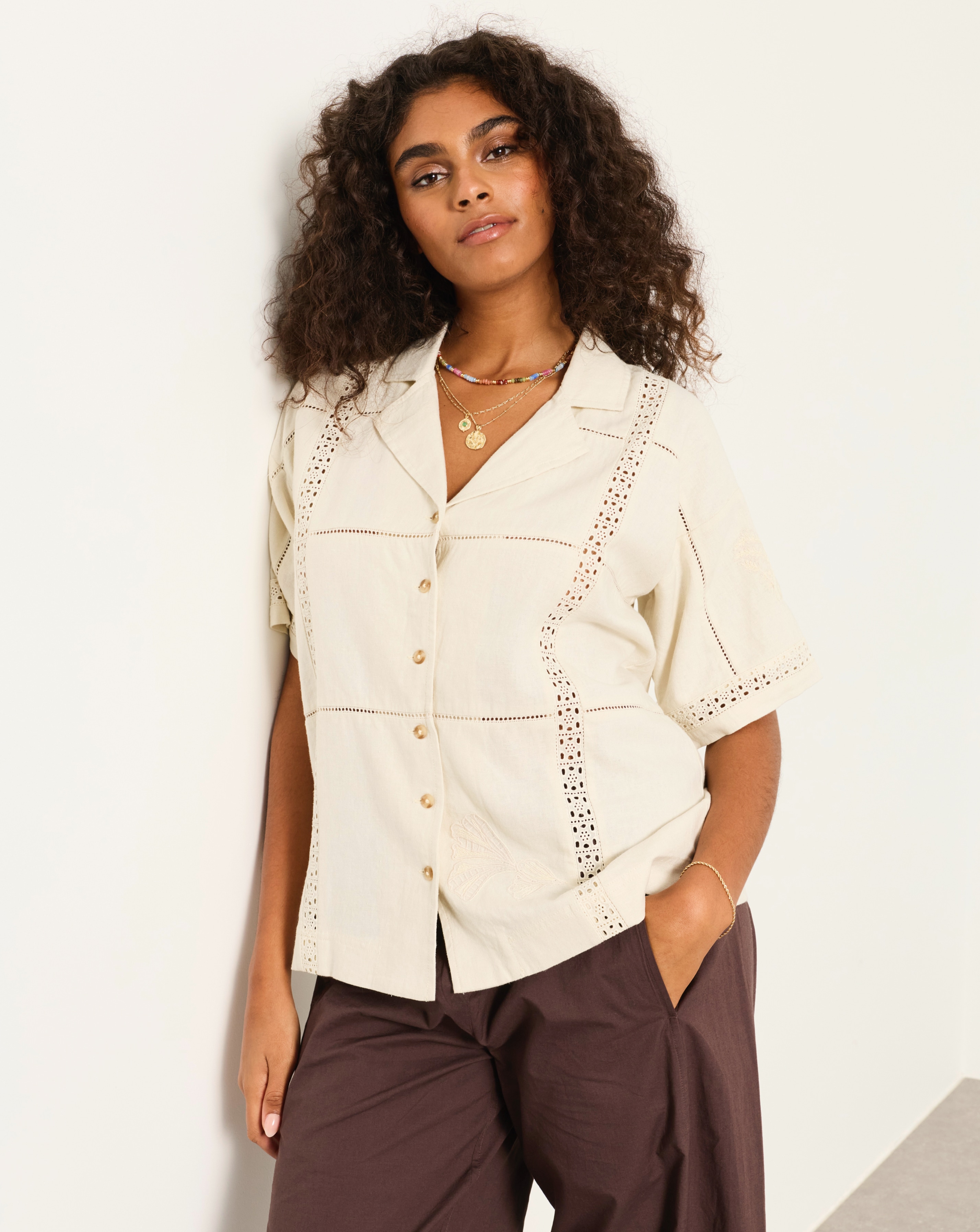 FatFace Kara Emb Shirt