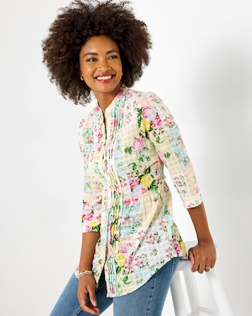 Joe Browns Perfectly Patchwork Printed Cotton Blouse