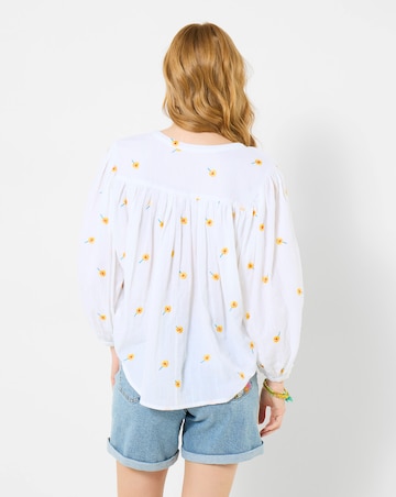Joe Browns Sunshine Embroidered Cotton Blouse
