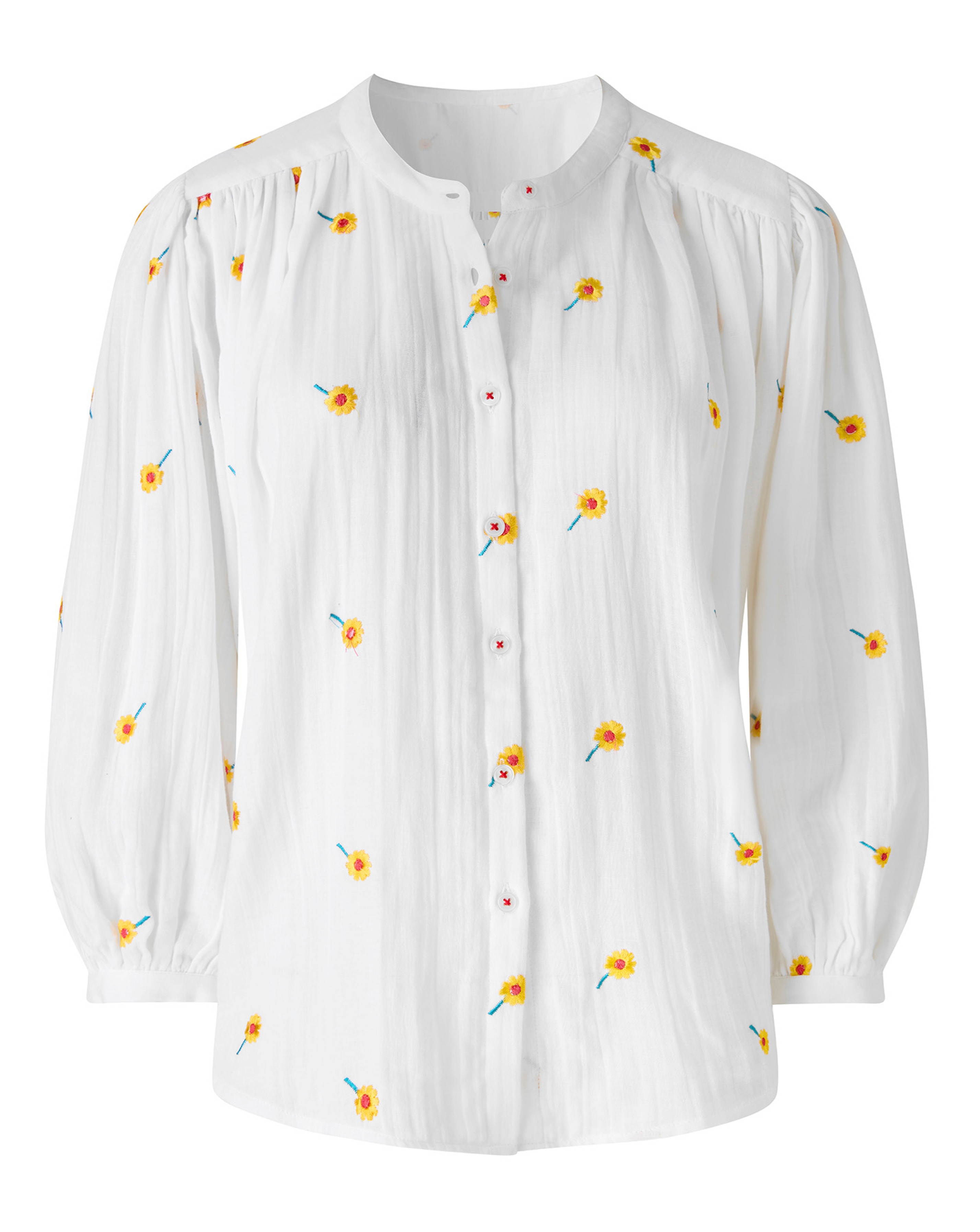New In - JB Sunshine Embroidered Cotton Blouse