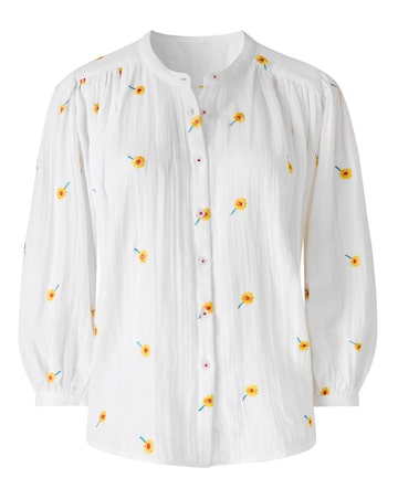 Joe Browns Sunshine Embroidered Cotton Blouse