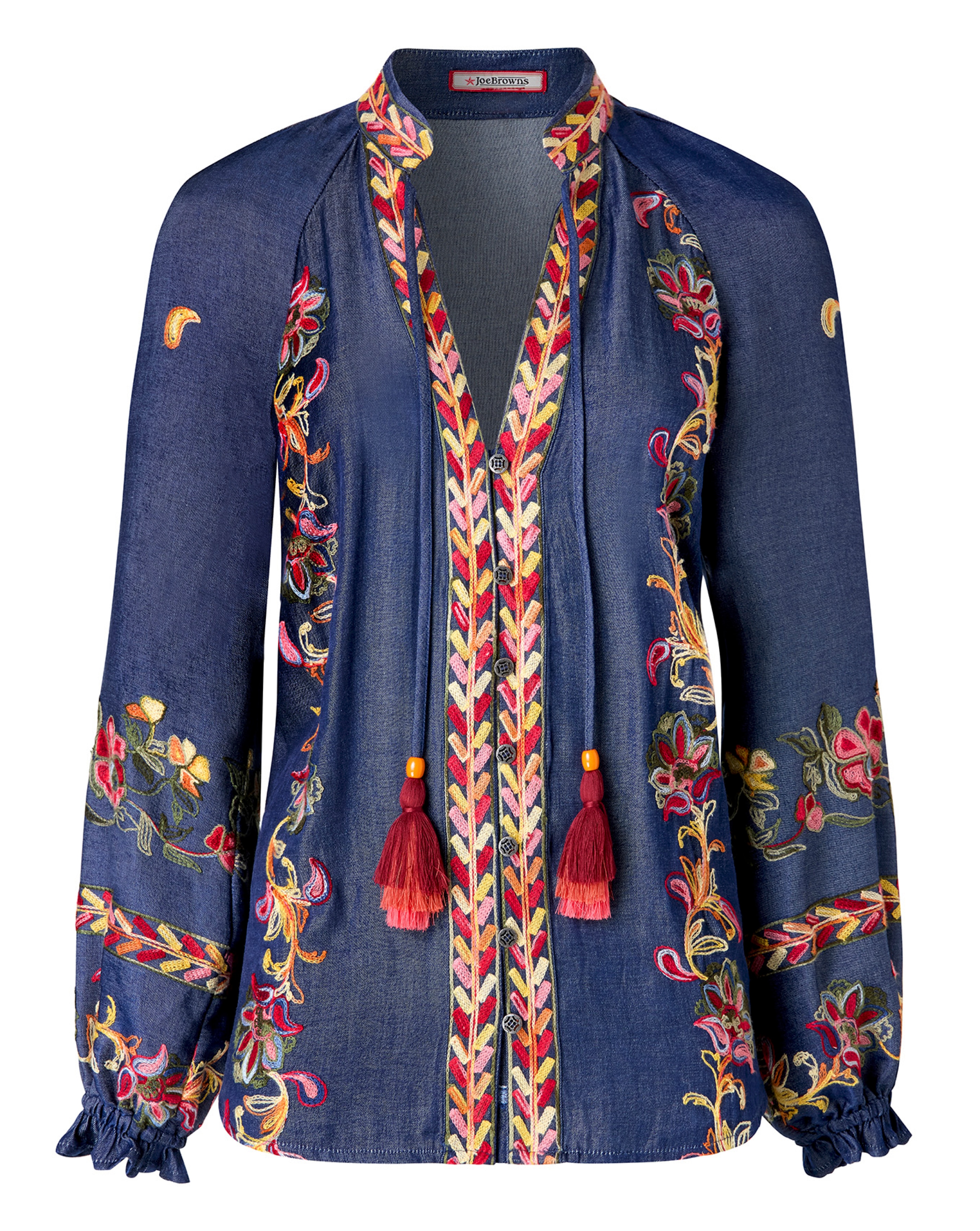 New In - JB Festival Fun Embroidered Top