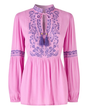 Joe Browns Essential Embroidered Summer Tunic Top