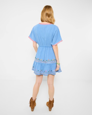 Joe Browns Emma Embroidered Denim Tunic Dress