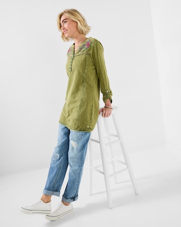 Joe Browns Boho Embroidered Jersey Tunic Top