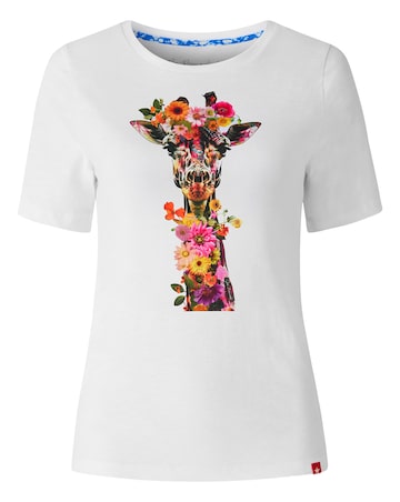 Joe Browns Floral Fancy Giraffe Graphic Tee