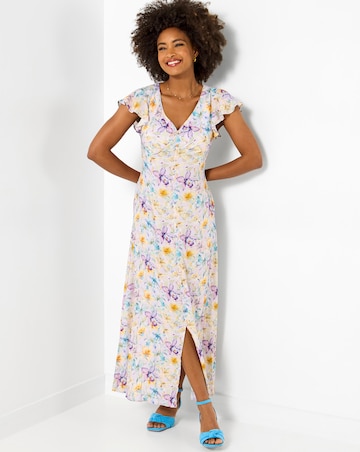 Joe Browns Watercolours Printed Floral Dress Petite