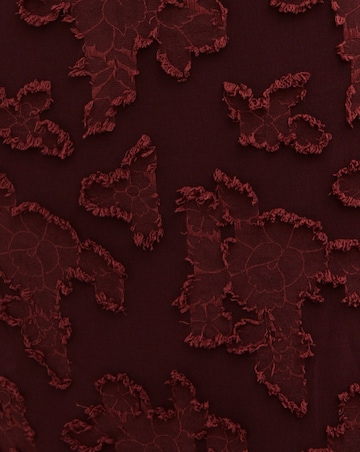 Pretty Lavish Helena Ruffle Jacquard Maxi Dress