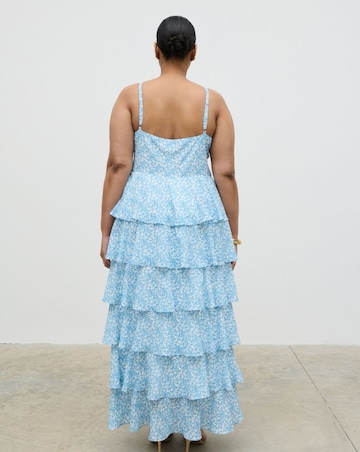 Pretty Lavish Lissy Ruffle Midaxi Dress