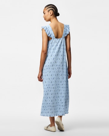 Pieces Flora Strap Flounce Jersey Dress