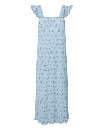Pieces Flora Strap Flounce Jersey Dress