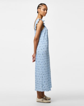 Pieces Flora Strap Flounce Jersey Dress