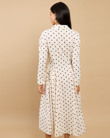 Little Mistress Polka Dot Midaxi Dress