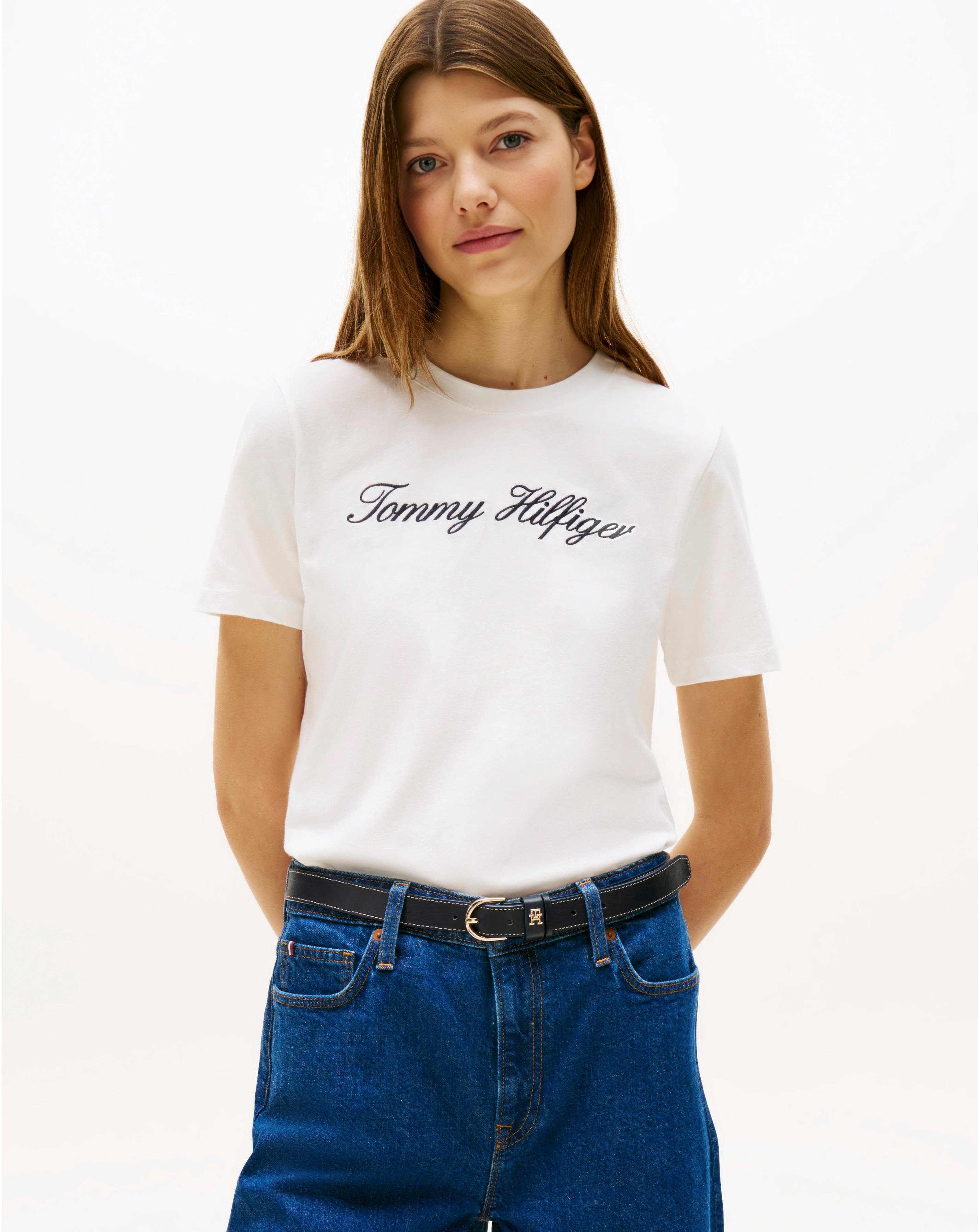 New In - Tommy Hilfiger Script Crew Neck Tee