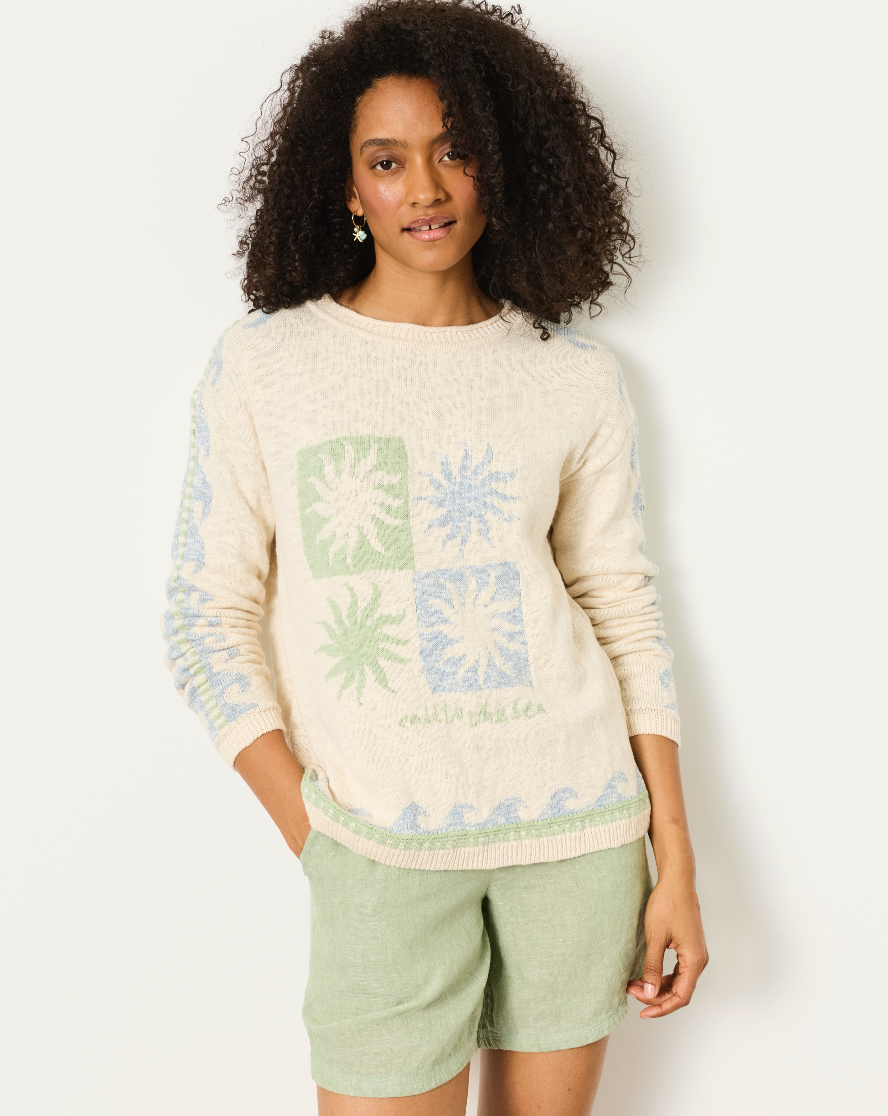 New In - FatFace Sun Knitted Jumper