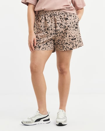 PUMA Animal Print High-Rise Shorts