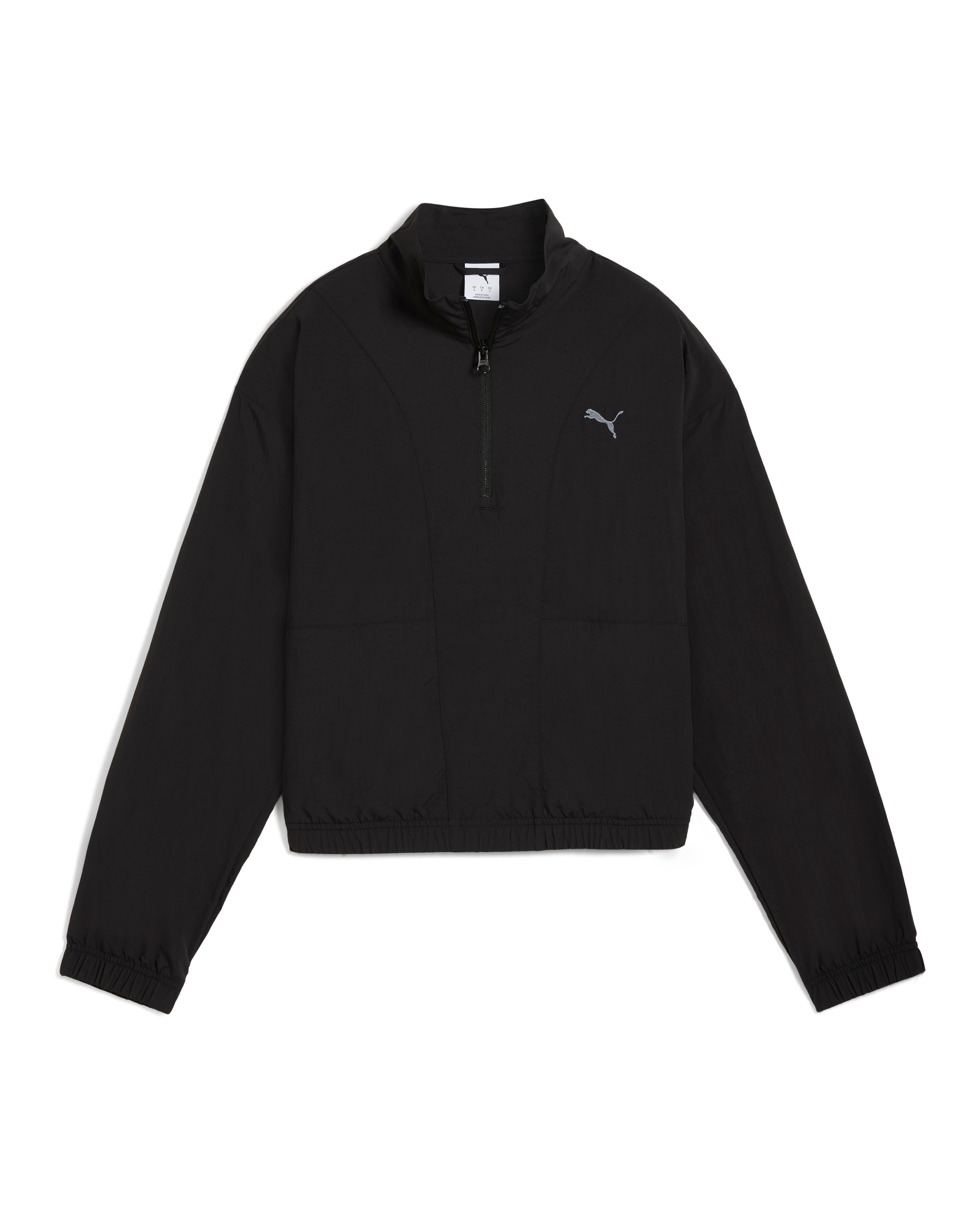 Puma Her Relaxed Woven 1/2 Zip Crew