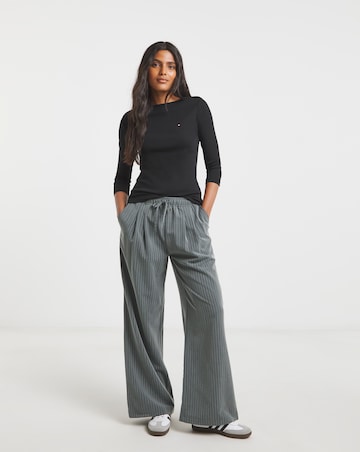 Tommy Hilfiger Three Quarter Sleeve Boat Neck