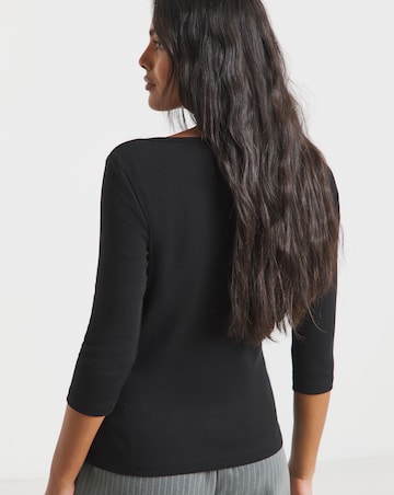 Tommy Hilfiger Three Quarter Sleeve Boat Neck