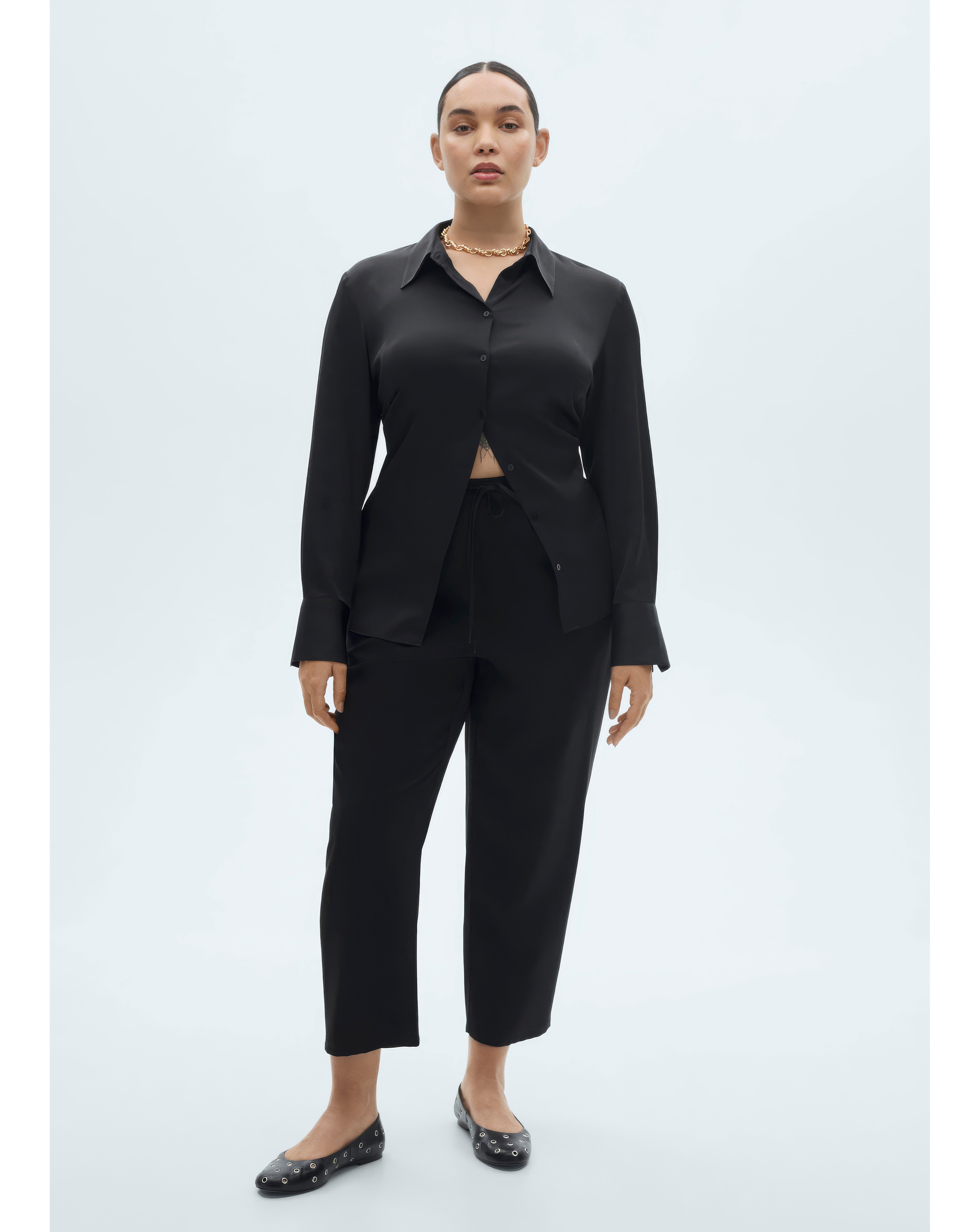 Mango Trousers Fluido