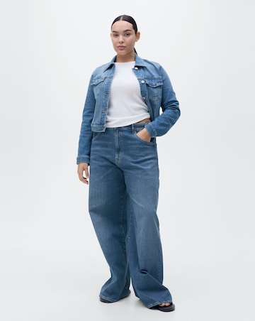 Mango High-Rise Wide Leg Jeans