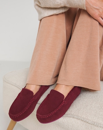 Leona Moccasin Slippers - Wide Fit (E)