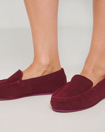 Leona Moccasin Slippers - Wide Fit (E)