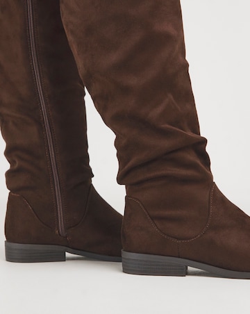 Evren Ruched Boot - Wide Fit (E) & Standard Calf