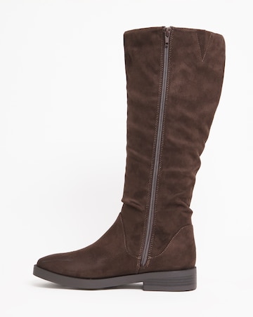 Evren Ruched Boot - Wide Fit (E) & Standard Calf