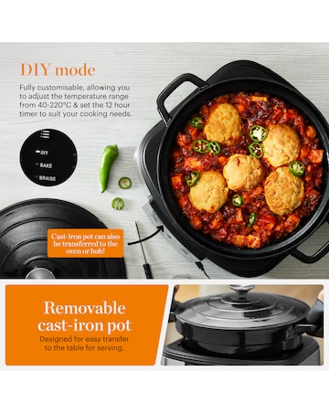 Good Food GF16012 12-in-1 Cast Iron Multi-Cooker