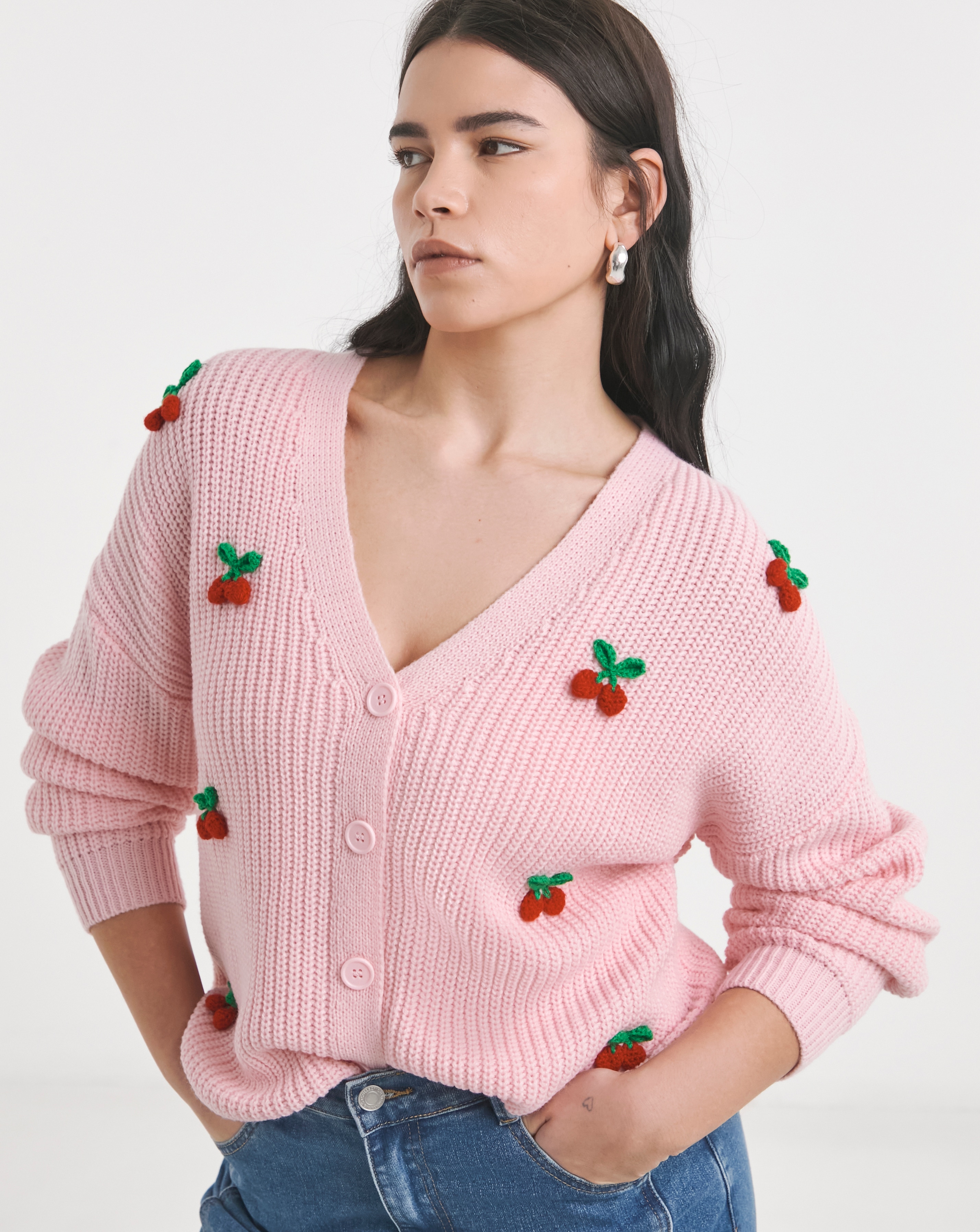 Simply Be 3D Fruit Cardigan